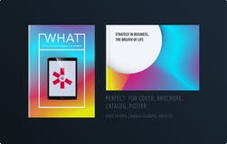 Abstract colourful graphic design of brochure in fluid liquid style with blurred smooth background. Set vector illustration Abstract colourful graphic design of brochure in fluid liquid style with blurred smooth background. Set vector illustration