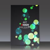 Abstract composition, geometric shapes icon, green bubbles ornament, a4 brochure title sheet, round logo construction backdrop, bu royalty free illustration Abstract composition, geometric shapes icon, green bubbles ornament, a4 brochure title sheet, round logo construction backdrop, bu royalty free illustration