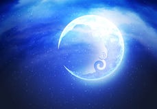 Abstract Crescent Moon Royalty Free Stock Images