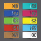 Abstract de optiesmalplaatje van het infographicsaantal. royalty-vrije illustratie Abstract de optiesmalplaatje van het infographicsaantal. royalty-vrije illustratie