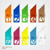 Abstract de optiesmalplaatje van het infographicsaantal. stock illustratie Abstract de optiesmalplaatje van het infographicsaantal. stock illustratie
