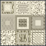 Abstract decoration in sepia color nuance. forms and fantasy royalty free illustration Abstract decoration in sepia color nuance. forms and fantasy royalty free illustration