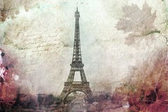 Abstract digital art of Eiffel Tower in Paris, green. Old paper. Postcard, high resolution, printable on canvas stock illustration Abstract digital art of Eiffel Tower in Paris, green. Old paper. Postcard, high resolution, printable on canvas stock illustration