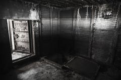 Abstract donker grungy industrieel binnenland Stock Foto's Abstract donker grungy industrieel binnenland Stock Foto's