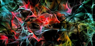 Abstract electrifying lines, smoky fractal pattern, digital illustration art work of rendering chaotic dark background stock illustration Abstract electrifying lines, smoky fractal pattern, digital illustration art work of rendering chaotic dark background stock illustration