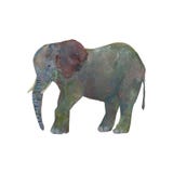 Abstract elephant isolated on white background vector illustration Abstract elephant isolated on white background vector illustration
