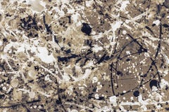 Abstract expressionism pattern. Style of drip painting. Black an Stock Photos Abstract expressionism pattern. Style of drip painting. Black an Stock Photos