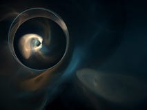 Abstract Fictional Background In Deep Blue Hues With Black Hole And Haziness. Stock Image