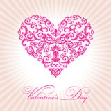 Abstract floral heart valentine day pink Royalty Free Stock Images Abstract floral heart valentine day pink Royalty Free Stock Images