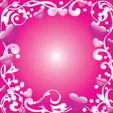 Abstract frame met harten. stock illustratie Abstract frame met harten. stock illustratie