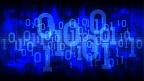 Abstract futuristic cyberspace with binary code, matrix blue background with digital code, cloud of big data royalty free illustration Abstract futuristic cyberspace with binary code, matrix blue background with digital code, cloud of big data royalty free illustration