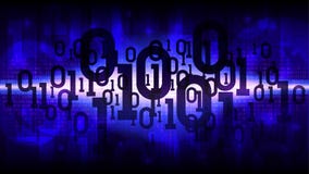 Abstract futuristic shining cyberspace with binary code, matrix blue background with digital code, cloud of big data stock illustration Abstract futuristic shining cyberspace with binary code, matrix blue background with digital code, cloud of big data stock illustration
