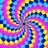 Abstract geometic background, festive pattern with different shapes in spiral. Bright and vivid colors of 80s, 90s neon style. vector illustration Abstract geometic background, festive pattern with different shapes in spiral. Bright and vivid colors of 80s, 90s neon style. vector illustration