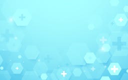 Abstract geometric hexagons shape medicine and science concept background. Medical Icons. Illustration vector royalty free illustration Abstract geometric hexagons shape medicine and science concept background. Medical Icons. Illustration vector royalty free illustration