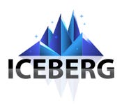 Creative Modern Abstract Geometric Low Poly shining Iceberg Logo. Flat style Illustration In Isolated White Background vector illustration Creative Modern Abstract Geometric Low Poly shining Iceberg Logo. Flat style Illustration In Isolated White Background vector illustration