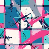 Abstract geometric objects graffiti grunge effect royalty free illustration Abstract geometric objects graffiti grunge effect royalty free illustration