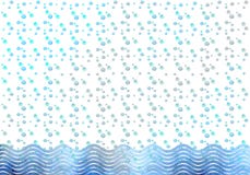 Abstract geometrisch patroon met blauwe golf stock illustratie Abstract geometrisch patroon met blauwe golf stock illustratie