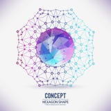 Abstract geometrisch rooster royalty-vrije illustratie Abstract geometrisch rooster royalty-vrije illustratie