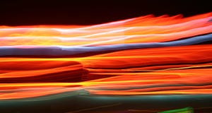 Abstract,glowing Lights At Night Royalty Free Stock Photography