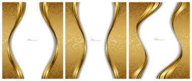 Abstract gold backgrounds templates