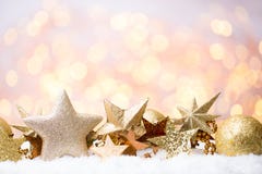 Abstract Gold Bokeh. Christmas And New Year Theme Background. Stock Images Abstract Gold Bokeh. Christmas And New Year Theme Background. Stock Images