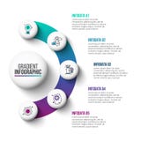 Abstract gradient diagram with 5 steps. Stock Photos Abstract gradient diagram with 5 steps. Stock Photos