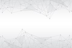 Abstract grey Polygonal Space Background with Connecting Dots and Lines. royalty free illustration Abstract grey Polygonal Space Background with Connecting Dots and Lines. royalty free illustration