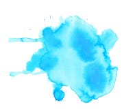 Abstract grunge aquacolor blob figure. Handwork artistic te Stock Photography Abstract grunge aquacolor blob figure. Handwork artistic te Stock Photography
