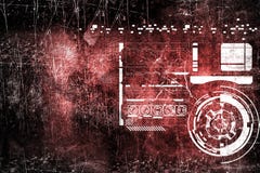 Abstract grunge futuristic cyber technology background. Sci-fi circuit design. Drawing on old grungy surface vector illustration Abstract grunge futuristic cyber technology background. Sci-fi circuit design. Drawing on old grungy surface vector illustration