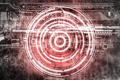 Abstract grunge futuristic cyber technology background. Sci-fi circuit design. Drawing on old grungy surface stock illustration Abstract grunge futuristic cyber technology background. Sci-fi circuit design. Drawing on old grungy surface stock illustration
