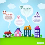 Abstract house infographics design. Modern house vector abstract infographic elements design vector illustration Abstract house infographics design. Modern house vector abstract infographic elements design vector illustration