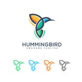 Abstract Humming bird illustration vector Design template royalty free illustration Abstract Humming bird illustration vector Design template royalty free illustration