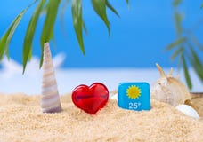 Abstract image of a holiday at sea in the summer Royalty Free Stock Photography Abstract image of a holiday at sea in the summer Royalty Free Stock Photography