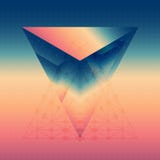 Abstract isometric prism with the reflection royalty free illustration Abstract isometric prism with the reflection royalty free illustration