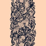 Abstract lace ribbon vertical seamless pattern stock illustration Abstract lace ribbon vertical seamless pattern stock illustration