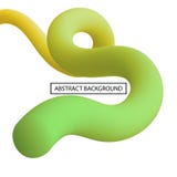 Abstract liquid curve lines in vibrant color. royalty free illustration Abstract liquid curve lines in vibrant color. royalty free illustration