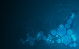 Abstract molecular hexagon pattern tech sci fi design concept background royalty free illustration Abstract molecular hexagon pattern tech sci fi design concept background royalty free illustration