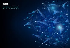 Abstract molecules technology with linear and polygonal pattern vector illustration Abstract molecules technology with linear and polygonal pattern vector illustration