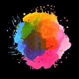 Abstract Multicolored Unique Set Of Colors On A Black Background royalty free illustration Abstract Multicolored Unique Set Of Colors On A Black Background royalty free illustration