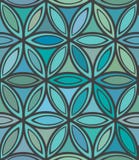 Abstract naadloos blauw en groen bloemenpatroon stock illustratie Abstract naadloos blauw en groen bloemenpatroon stock illustratie