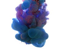 Abstract object of paint splash. Color cloud of ink in water royalty free stock photography Abstract object of paint splash. Color cloud of ink in water royalty free stock photography