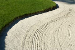 Abstract Of Golf Bunker Stock Photos