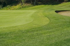 Abstract Of Golf Green & Trap Stock Images Abstract Of Golf Green & Trap Stock Images