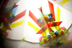 Abstract Onderzoekend Geometrische Vormen Caleidoscoop Als achtergrond Royalty-vrije Stock Foto's