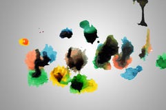Abstract Paint Drops And Dribbles Royalty Free Stock Photo