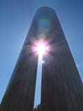 Abstract Perspective View at the Monument to the Polish Underground State and Home Army, Warsaw, Poland Stock Images Abstract Perspective View at the Monument to the Polish Underground State and Home Army, Warsaw, Poland Stock Images