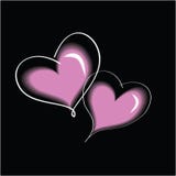 Abstract Pink Hearts Royalty Free Stock Photo
