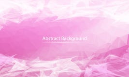 Abstract Pink polygonal surface background. Low poly mesh design with connecting dot and line. Connection triangle structure. royalty free illustration Abstract Pink polygonal surface background. Low poly mesh design with connecting dot and line. Connection triangle structure. royalty free illustration