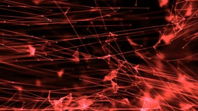 Abstract plexus atom connections through thread with particles red stock illustration Abstract plexus atom connections through thread with particles red stock illustration