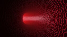 Abstract red tunnel made with zeros and ones. Modern background. Computers, binary data transfer, digital technologies Royalty Free Stock Image Abstract red tunnel made with zeros and ones. Modern background. Computers, binary data transfer, digital technologies Royalty Free Stock Image